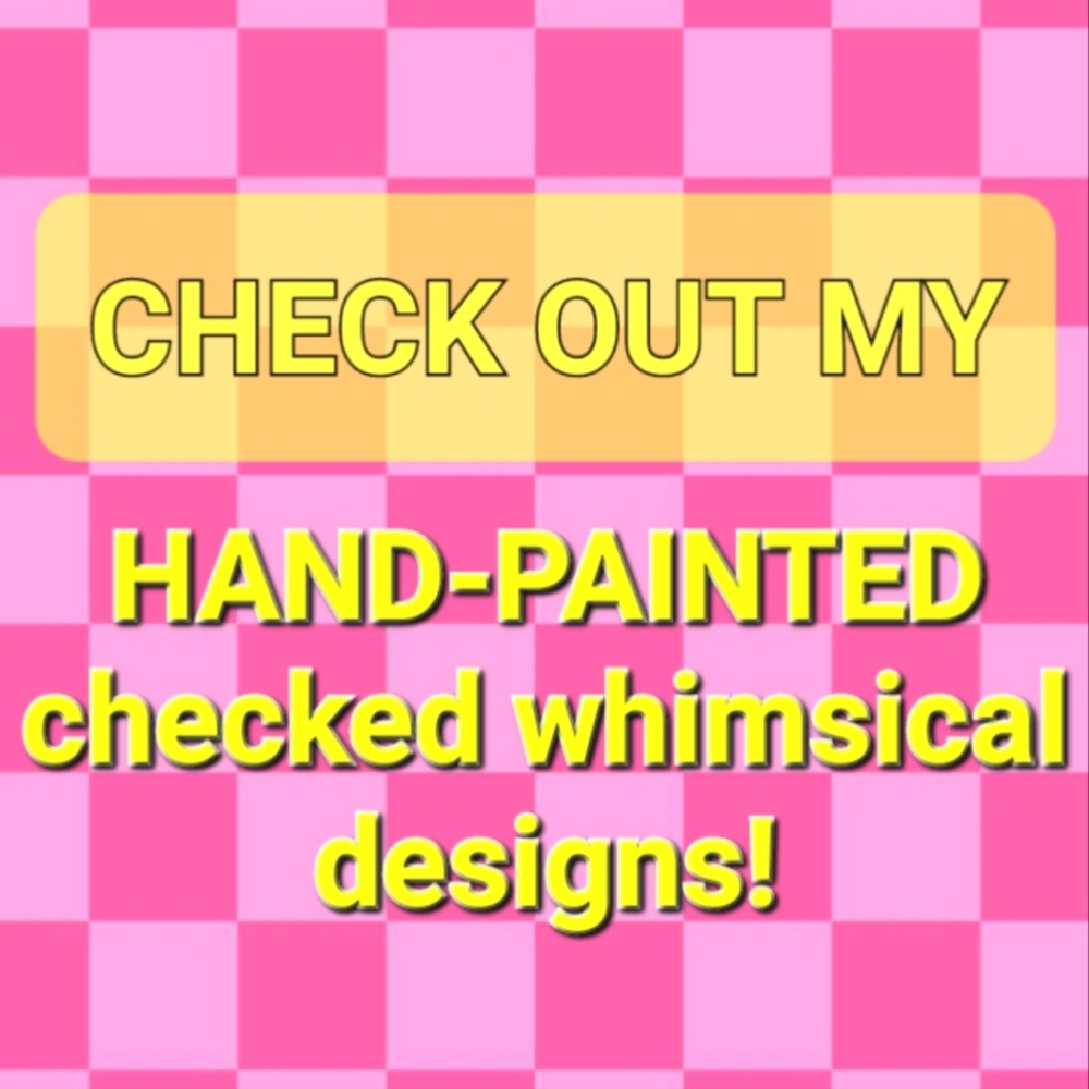 Hand-painted Mackenzie inspired checked designs!